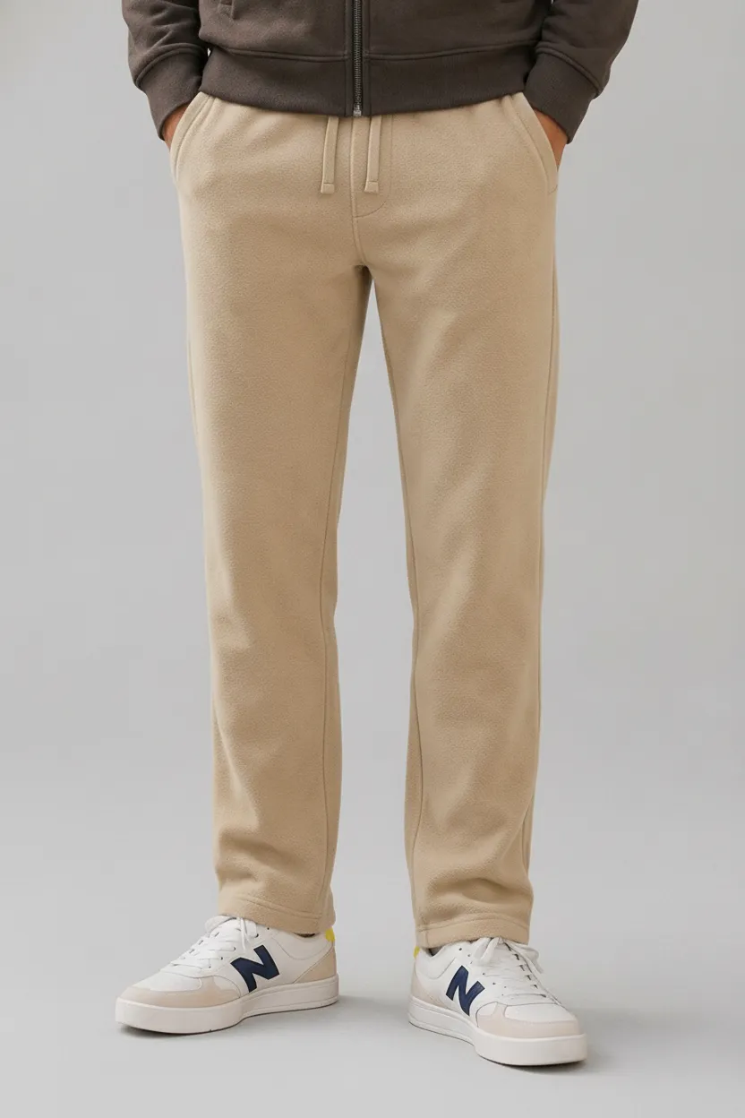 Men’s Natural Melange Premium German Velvet  Lower with Drawstring