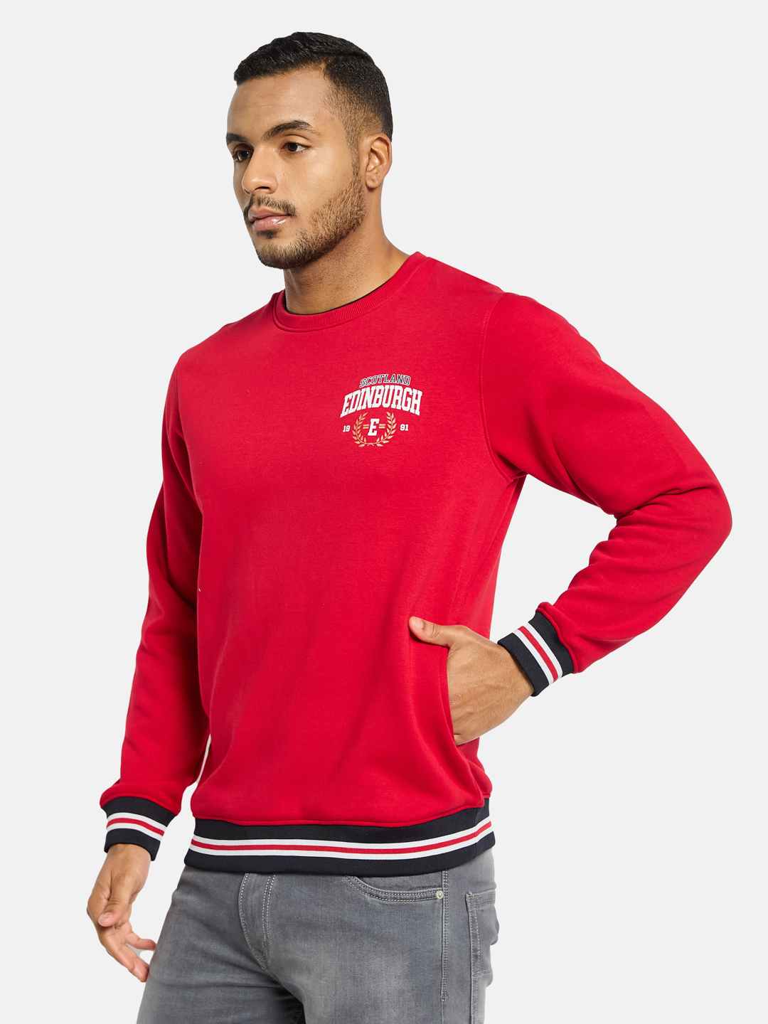 Octave Men Printed Sweatshirt