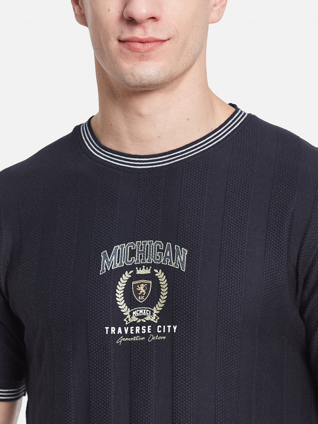 Octave Men Printed T-shirt