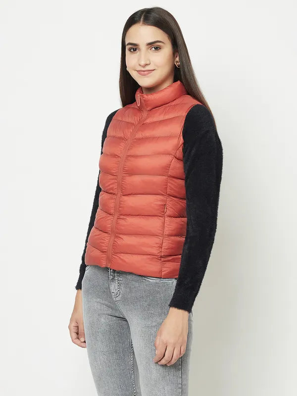 Women Rust Front Open Jackets