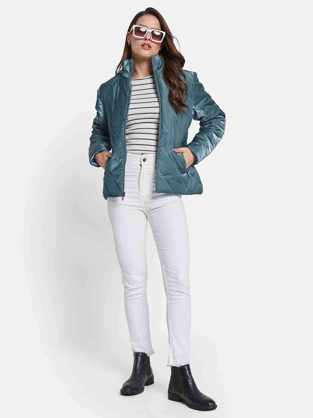 METTLE Women Quilted Jacket