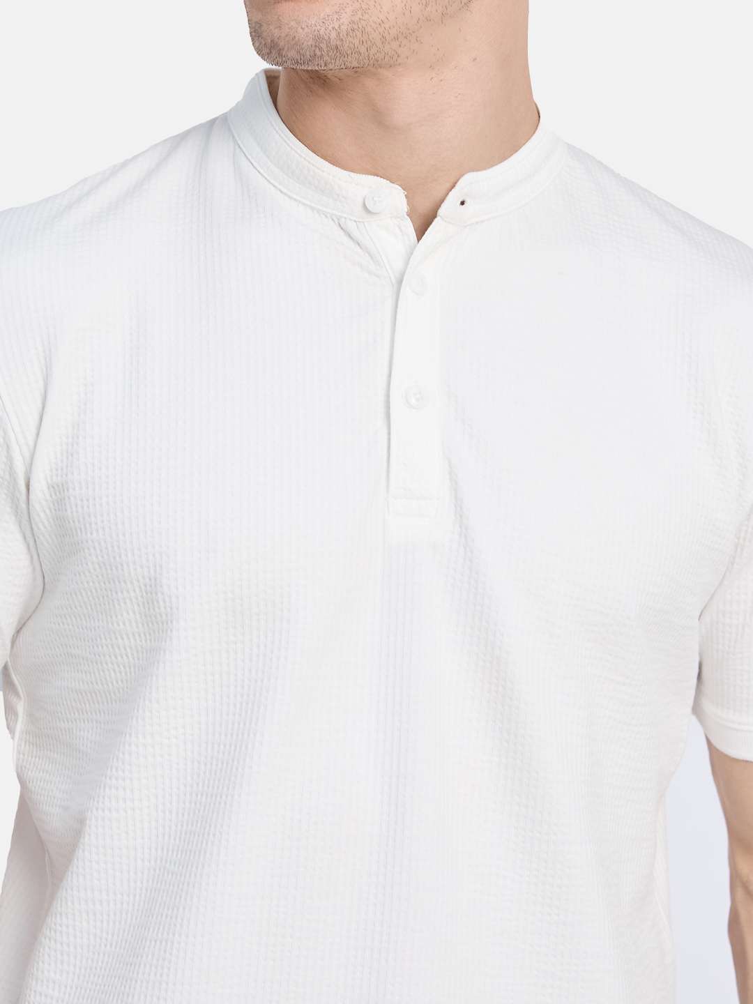 Octave Men Mandarin Collar T-shirt