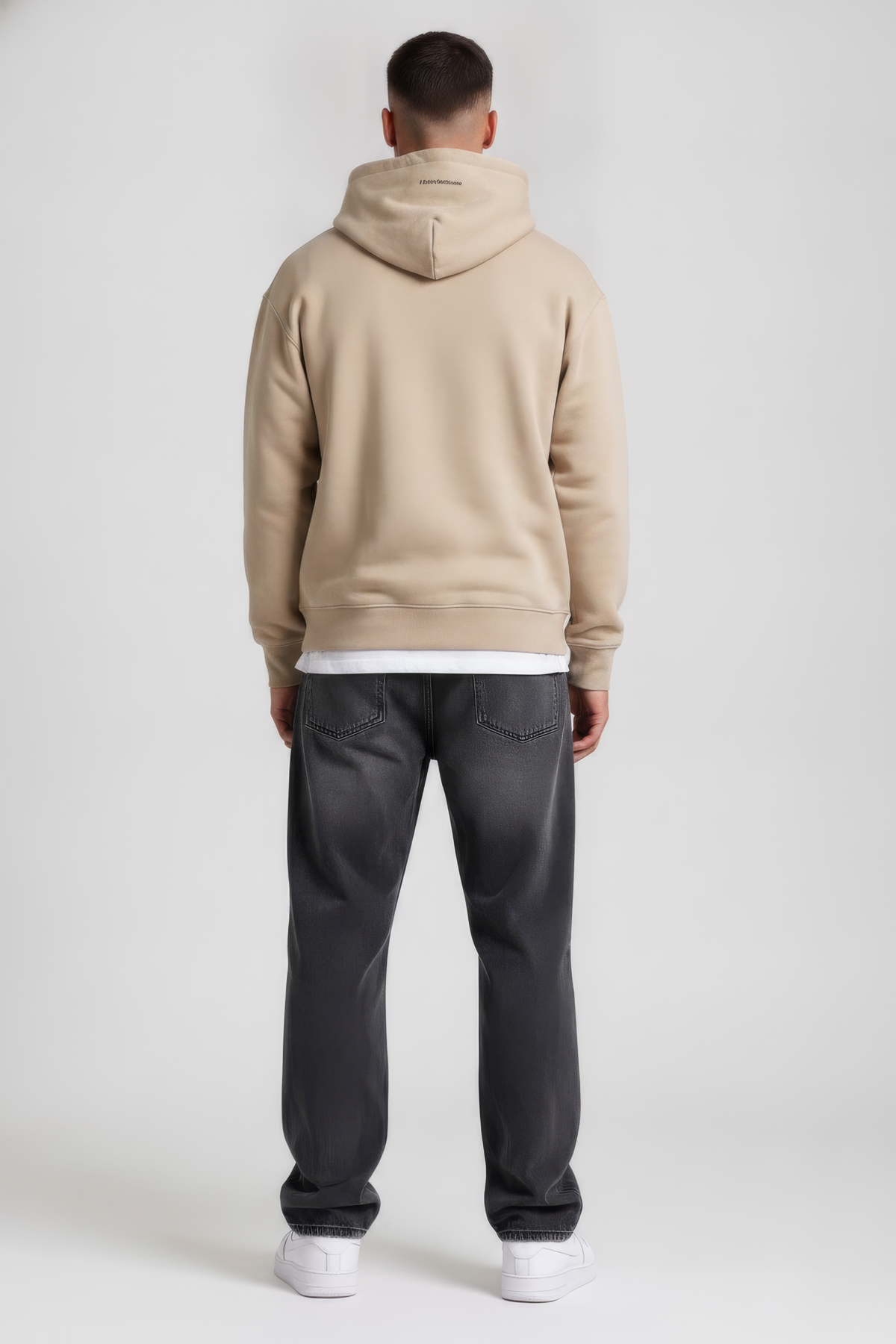 Onyx Knit Suede Hooded Men’s Sweatshirt | Kangaroo Pocket