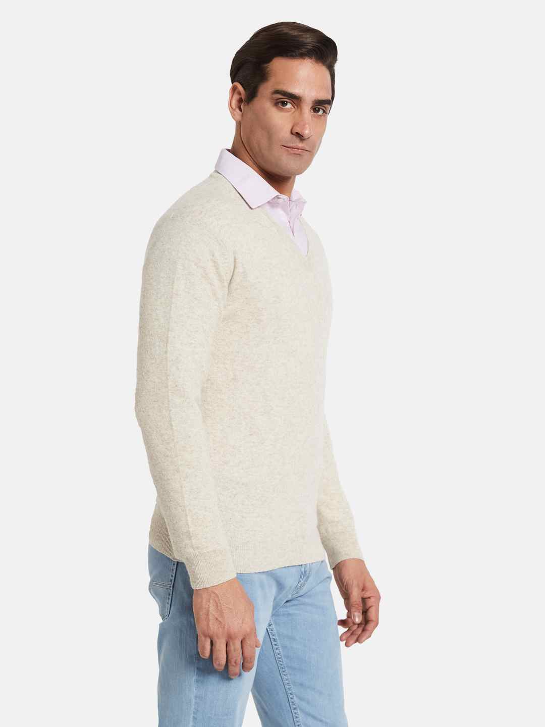 METTLE Men Woollen Pullover