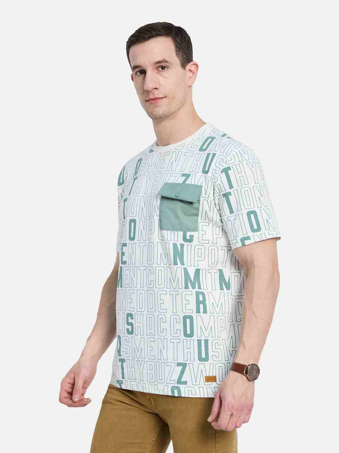 Octave Men Printed T-shirt