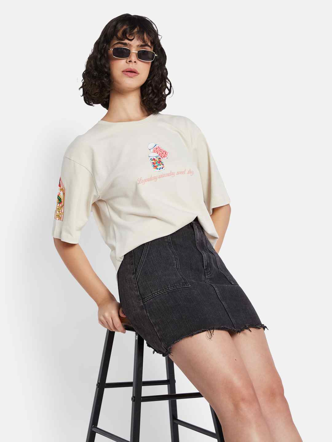 METTLE Women Printed T-shirt