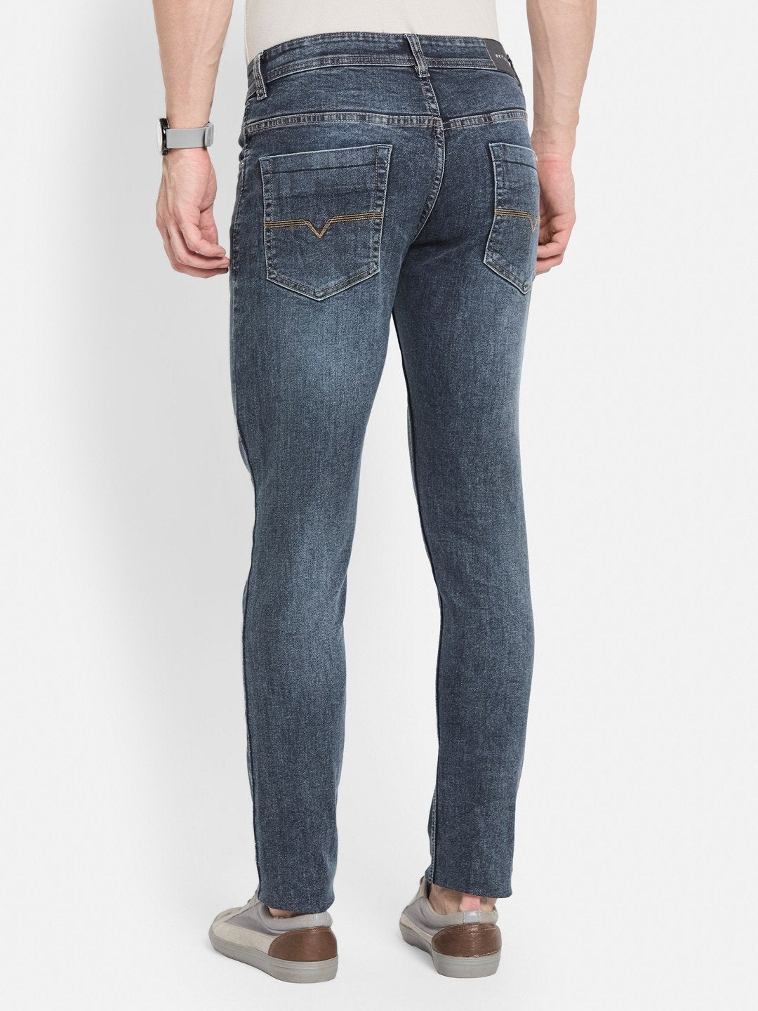 Octave Men Cotton Slim Fit Light Fade Jeans