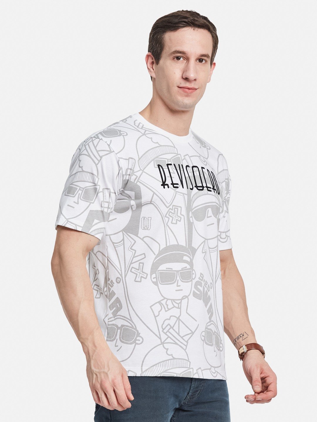 Octave Men Printed T-shirt