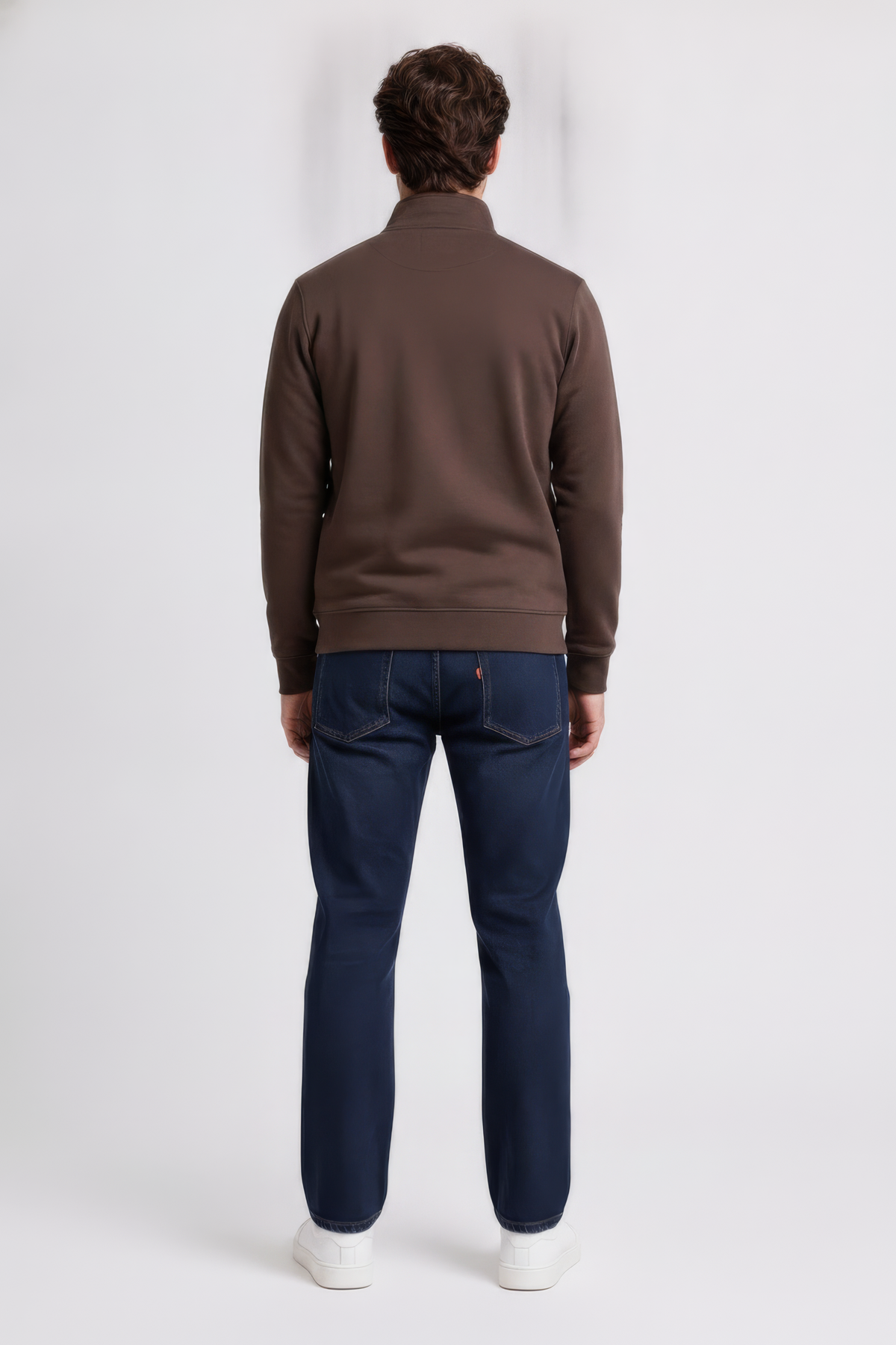 Espresso Men’s, Cotton Blend  Full-Zip Utility Pocket Sweatshirt