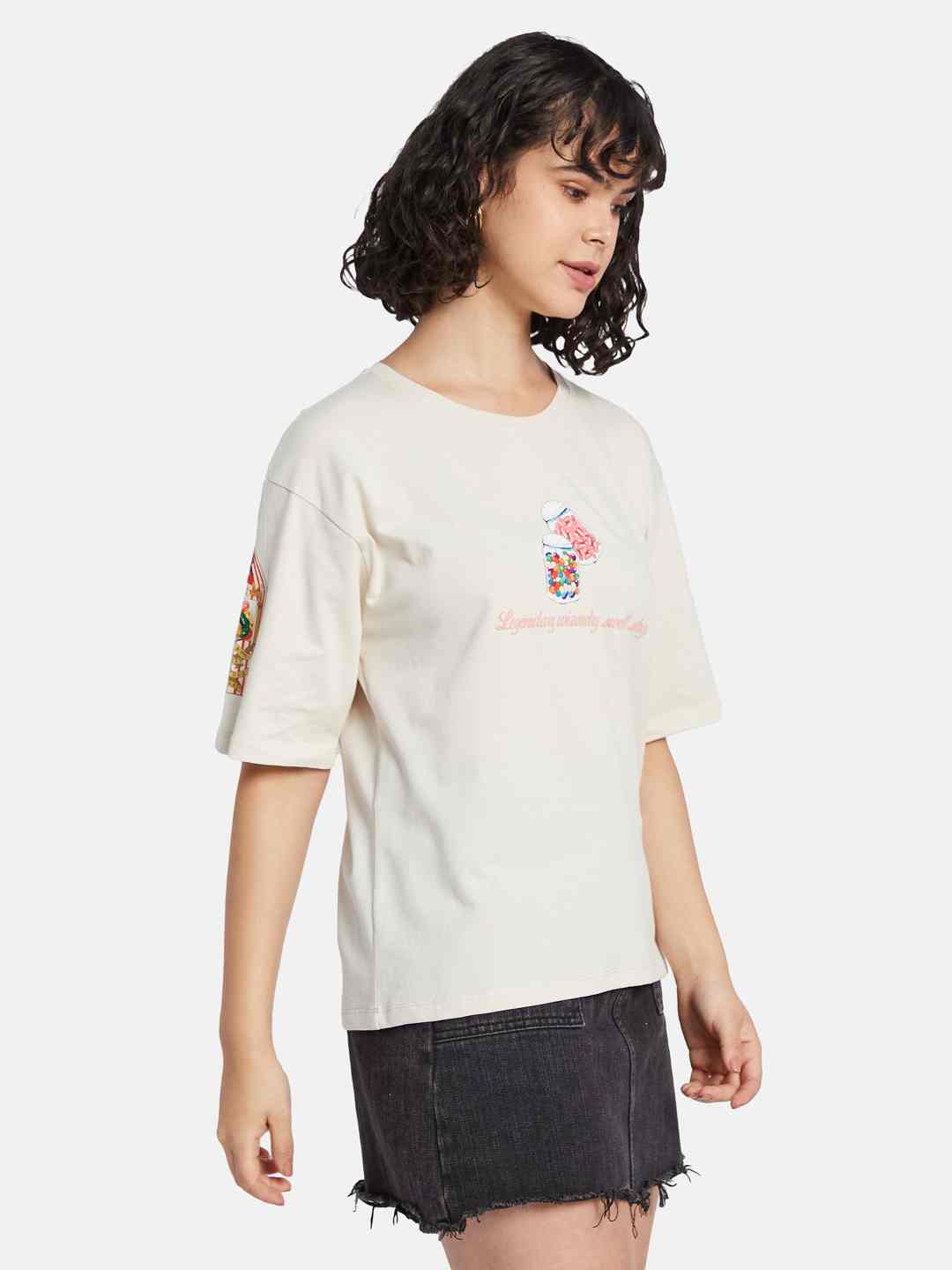 METTLE Women Printed T-shirt