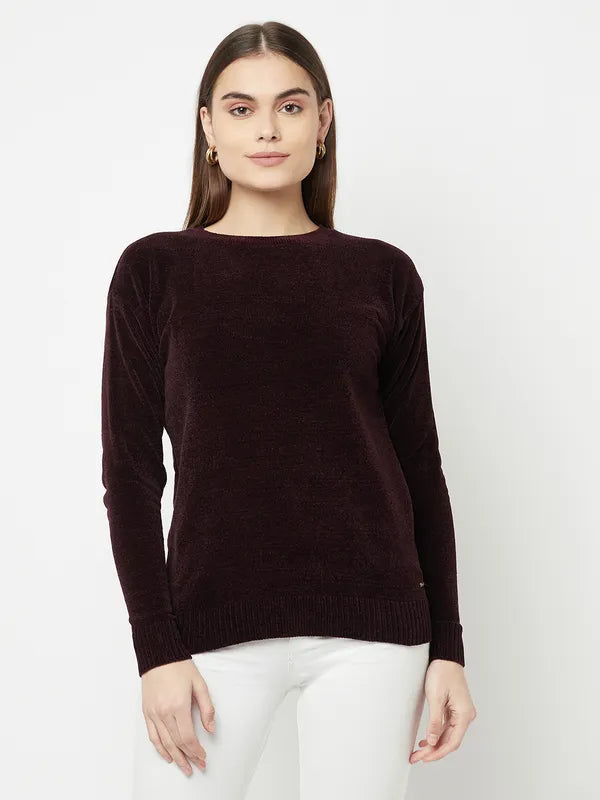 Women Wine Sweaters