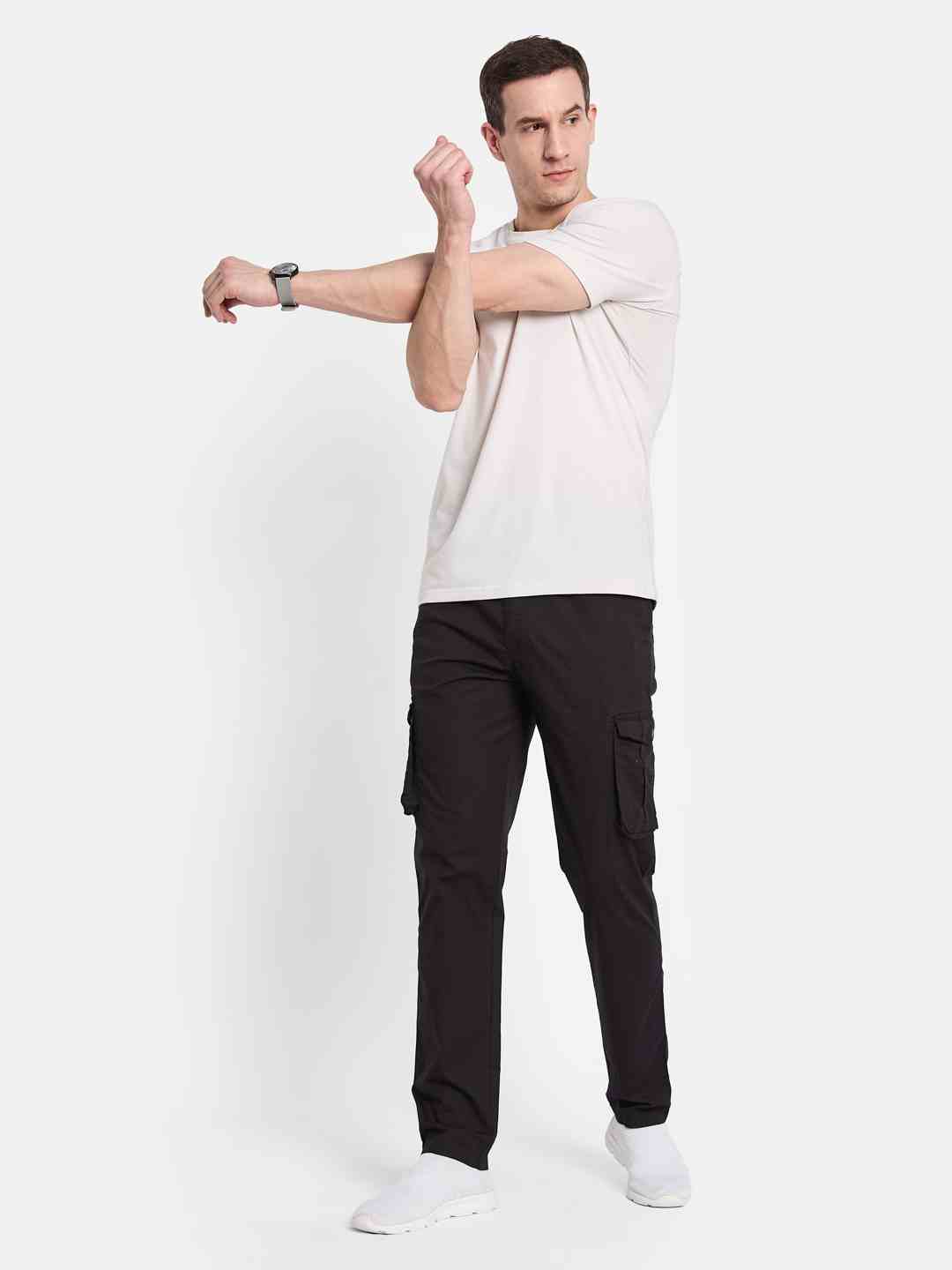 Octave Cotton Mid-Rise Trousers