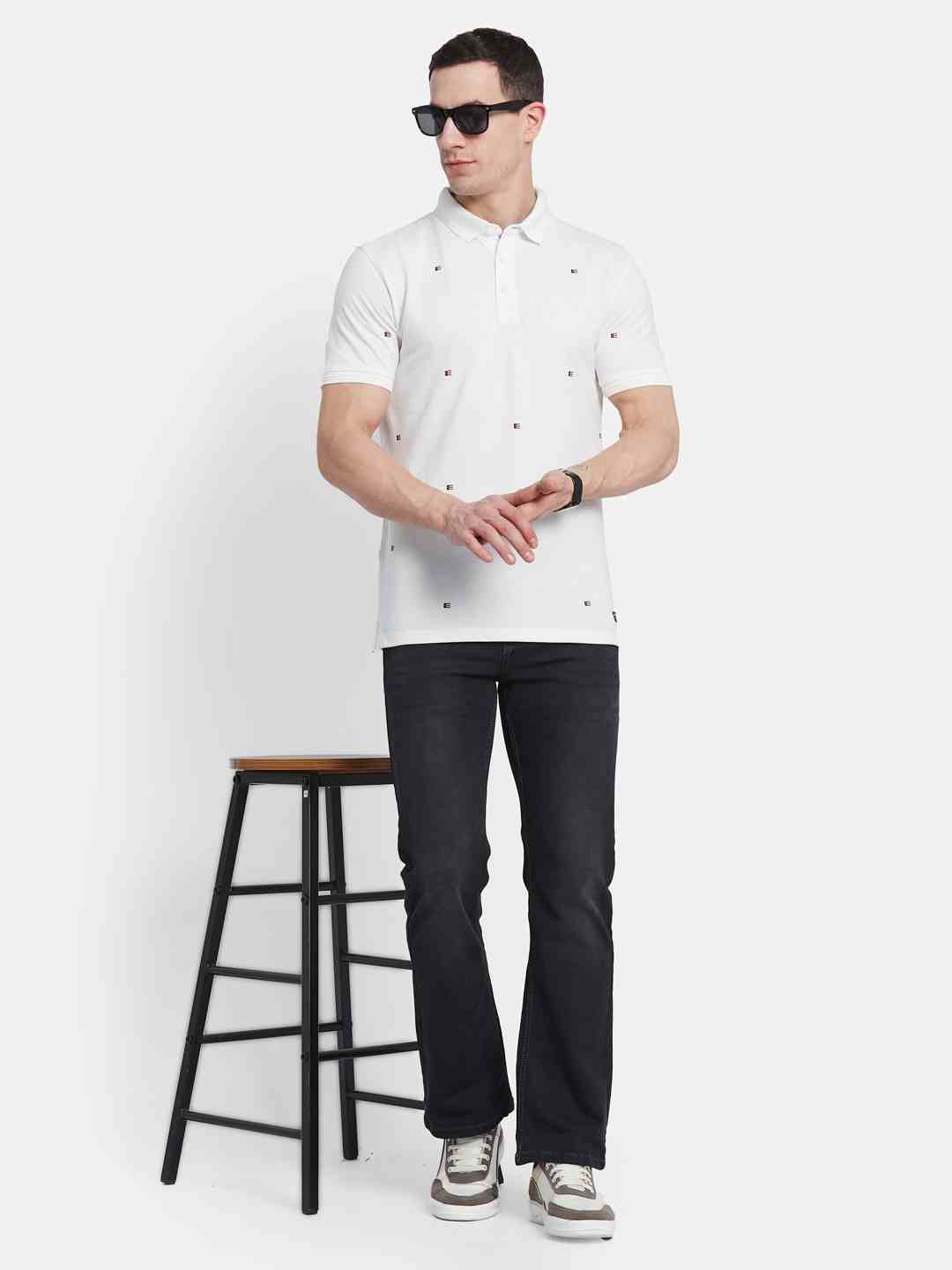 Octave Men Bootcut Stretchable Jeans