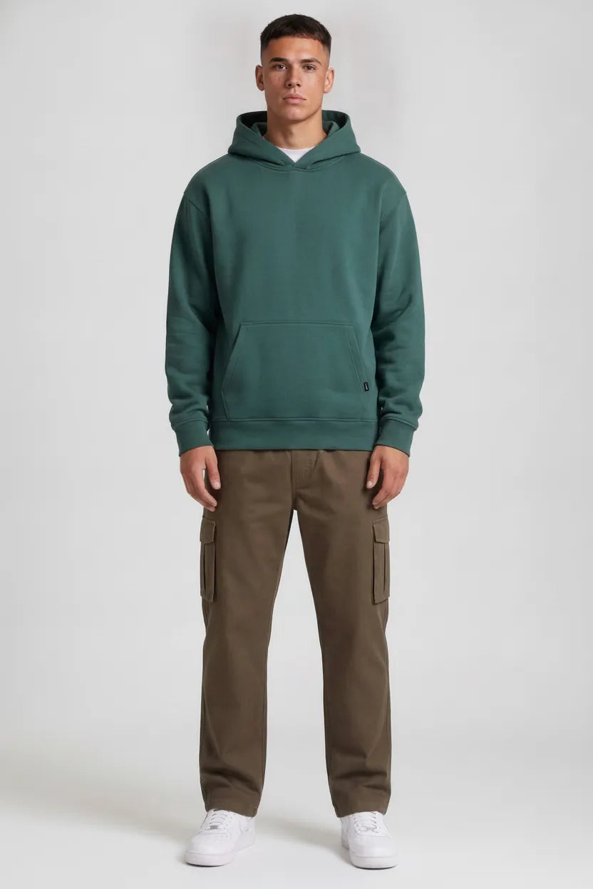 Men’s Duck Brown Cotton Poplin Cargo Lower with Drawstring