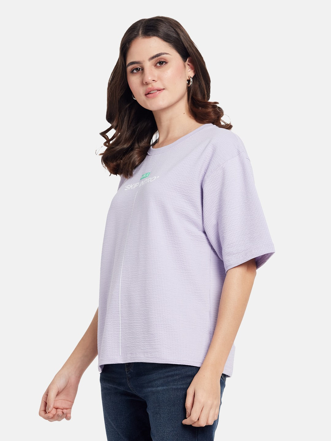 METTLE Graphic Printed Round Neck Cotton T-shirt