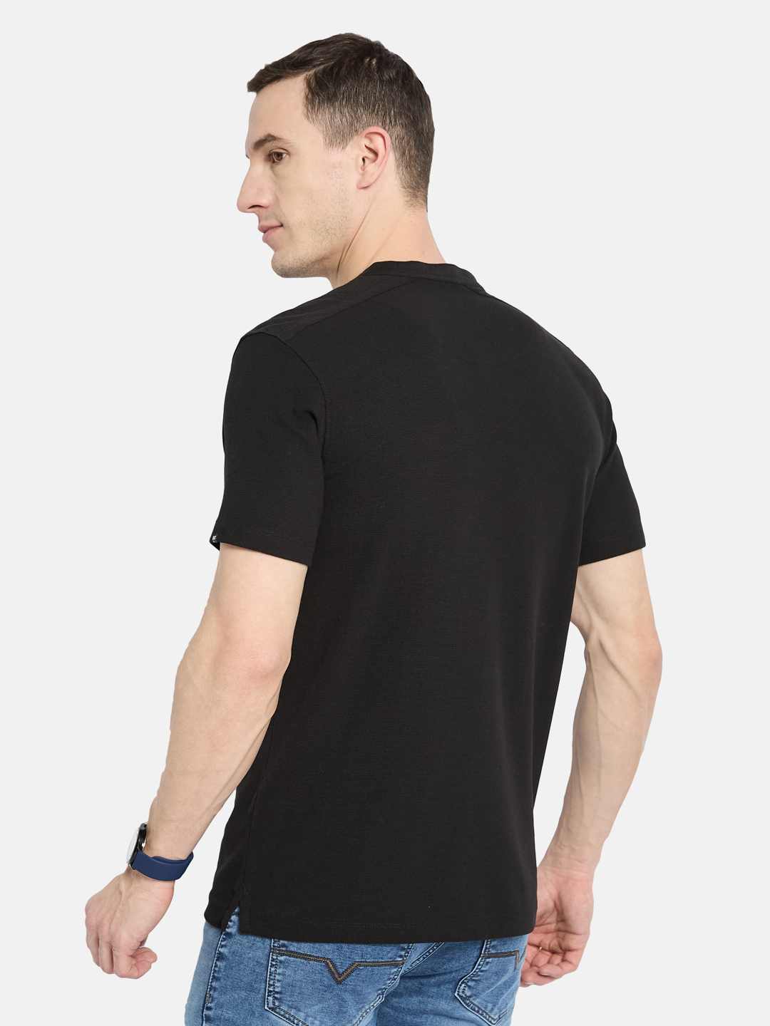 Octave Men Mandarin Collar T-shirt