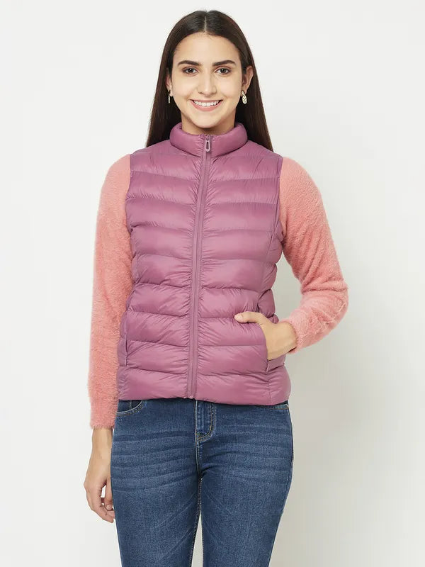 Women Lilac Front Open Jackets