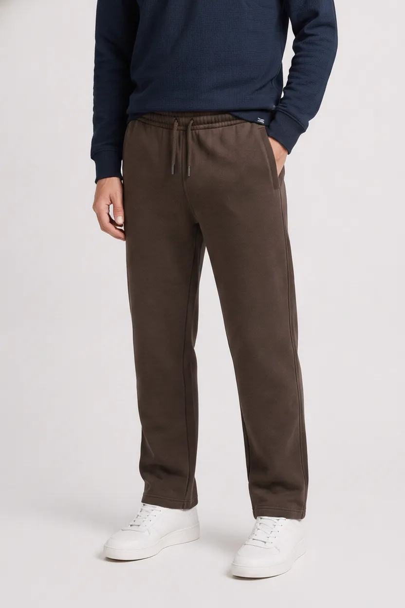 Men’s Espresso Melange Premium German Velvet  Lower with Drawstring