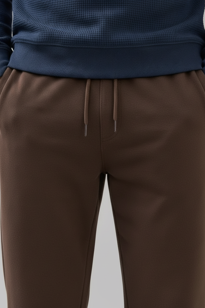 Espresso Men’s Regular Fit Lower | Brushed Cotton Fleece