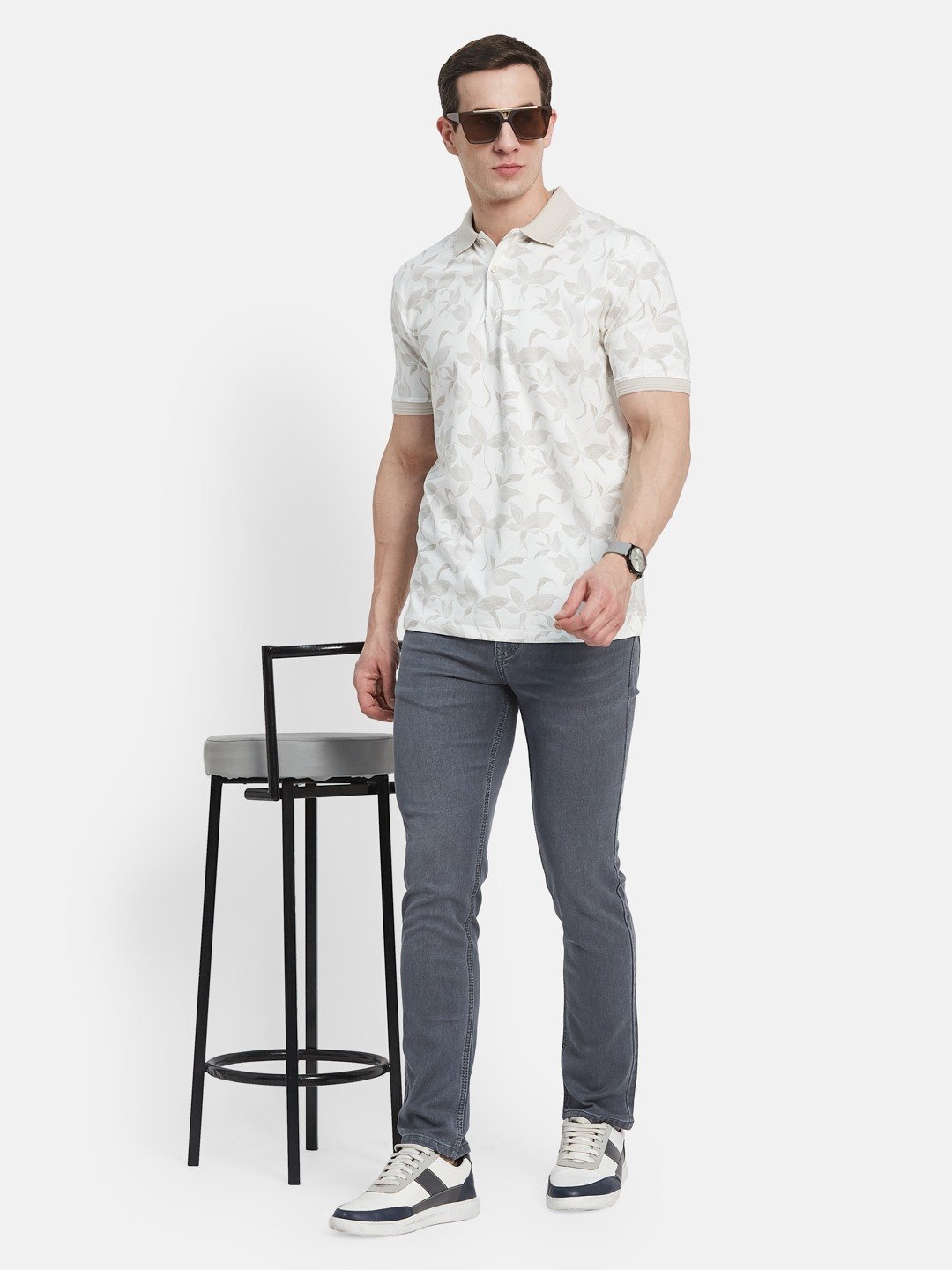 Octave Men Slim Fit Light Fade Stretchable Jeans