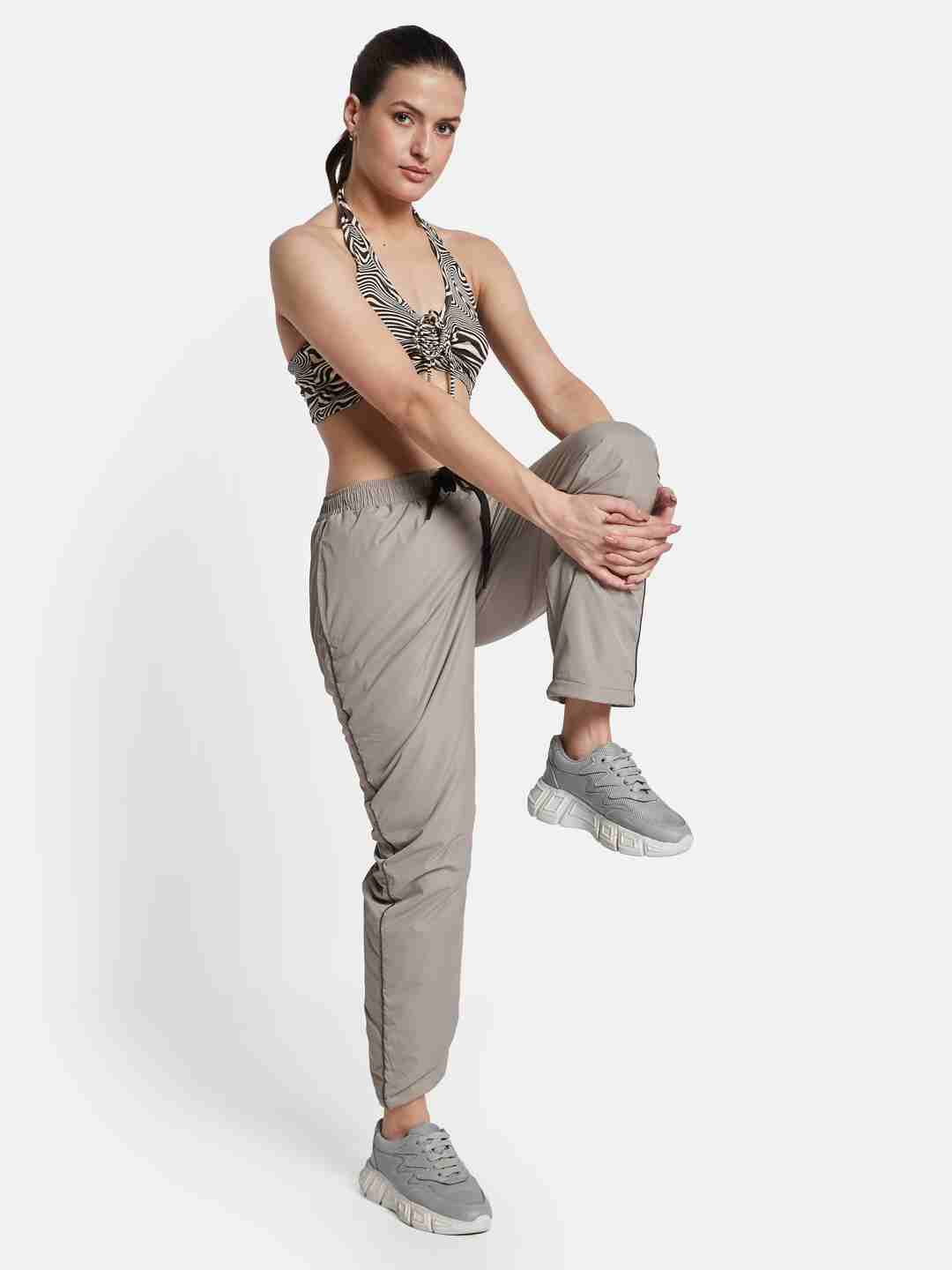 METTLE Women Regular Fit Cotton Track Pants