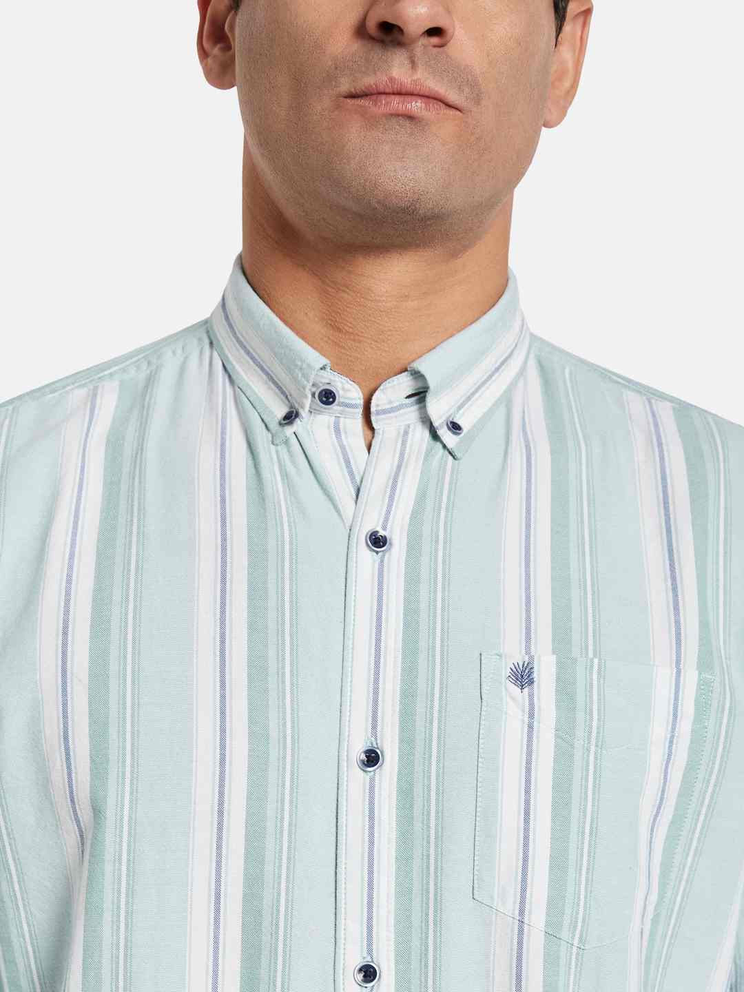 METTLE Men Multi Stripes Striped Casual Shirt