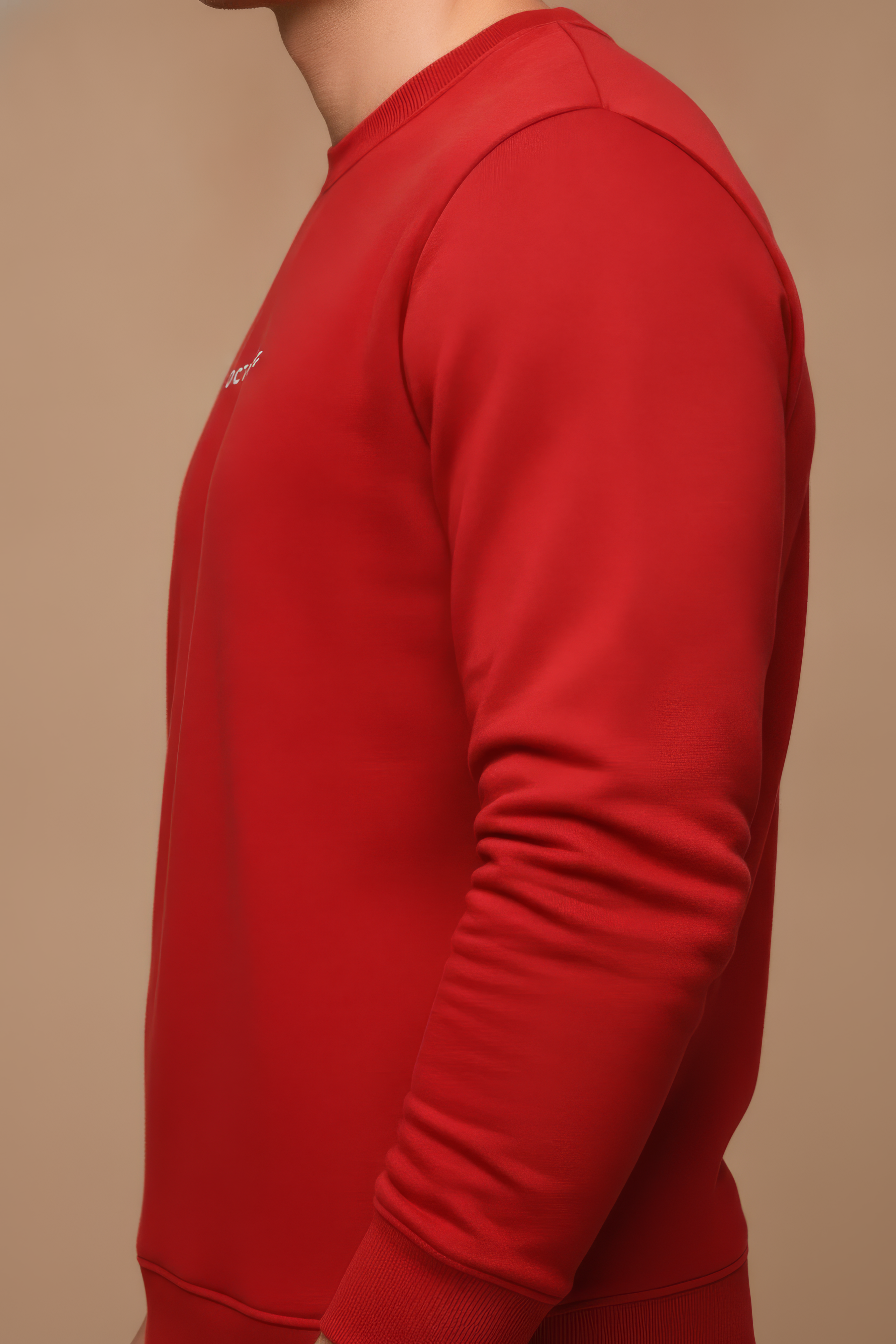 Men’s Premium Brick Crew Neck Cotton Fleece Sweatshirt