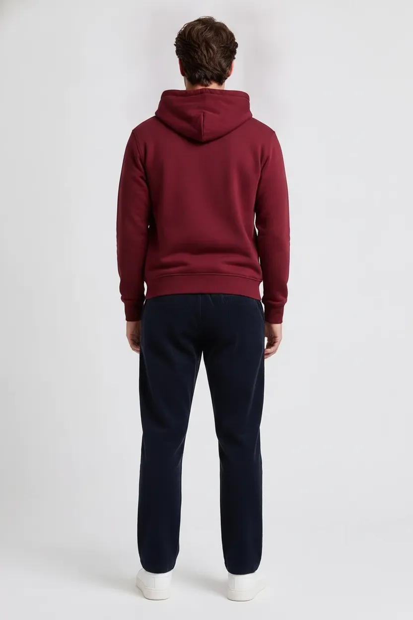 Men’s Black Seersucker Lower with Drawstring