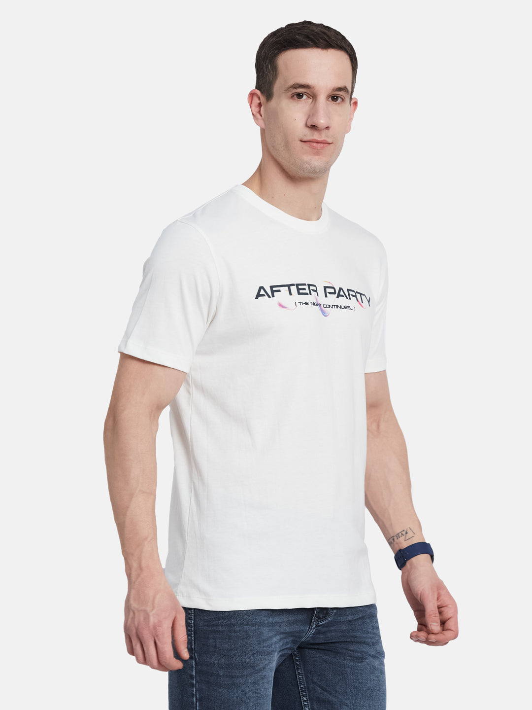 Octave Men Printed T-shirt
