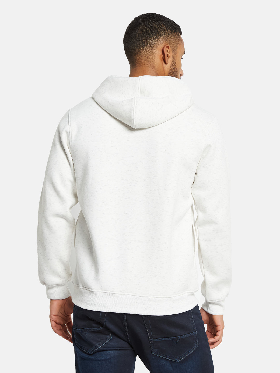 Octave Men Printed Hooded Sweatshirt