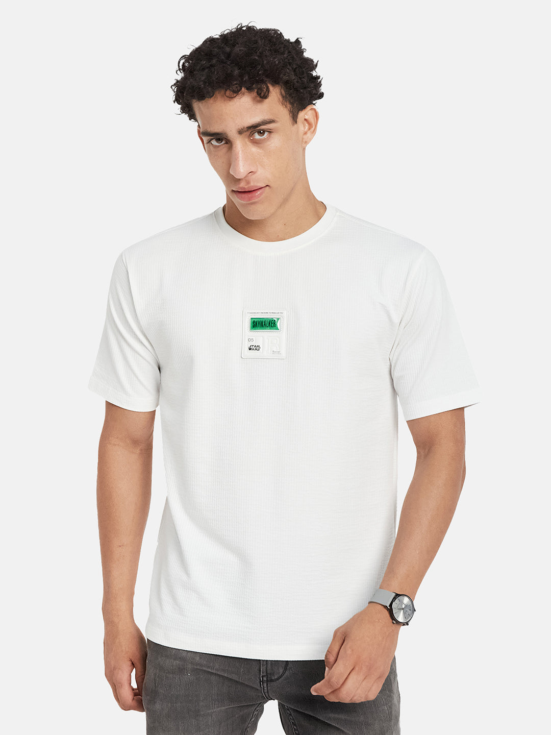 Octave Men Graphic Printed Regular Fit T-shirt