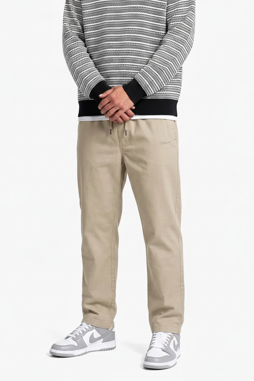 Men’s Safari Poplin Cotton Lycra Lower with Drawstring
