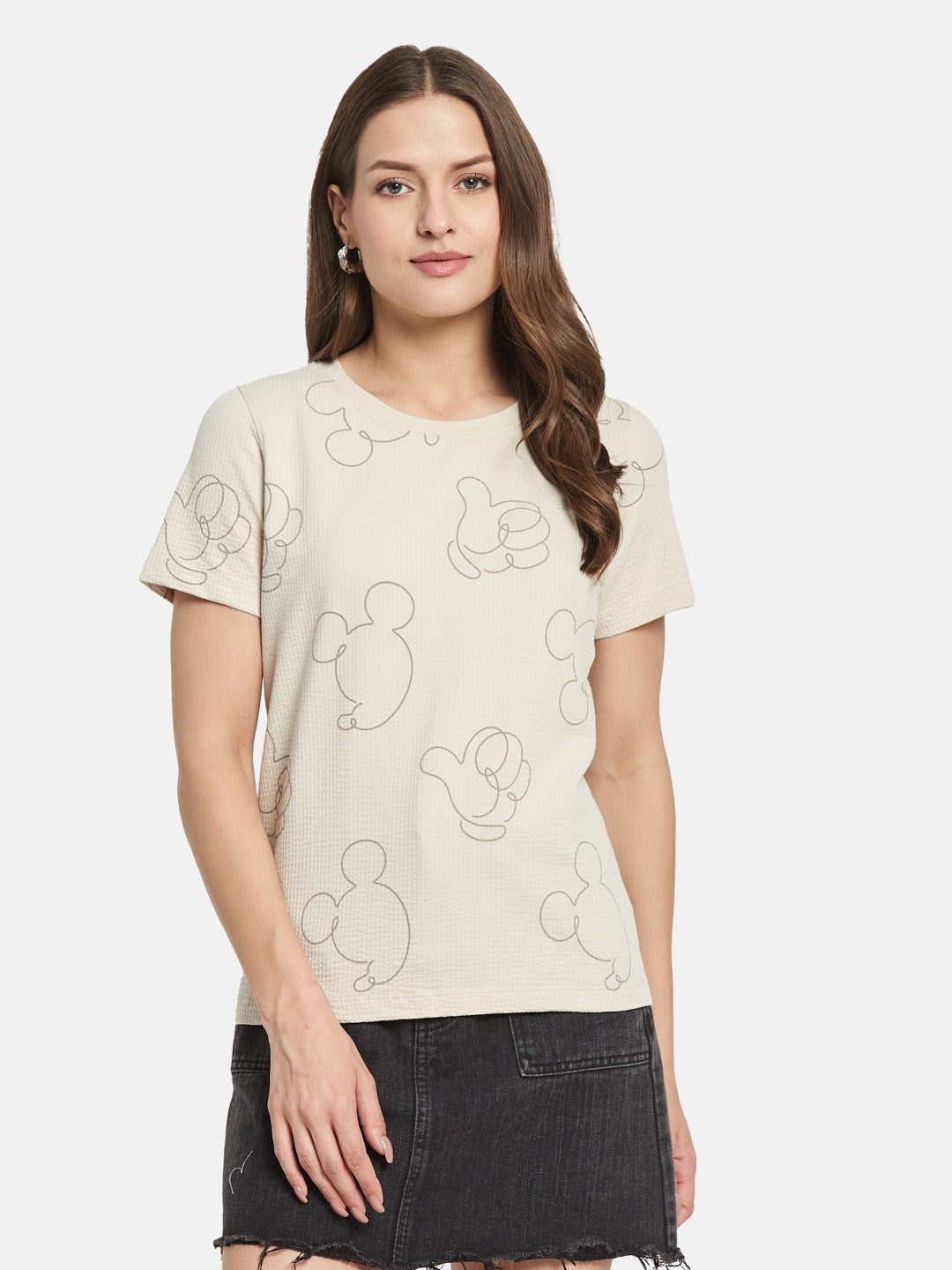 METTLE Women Printed T-shirt