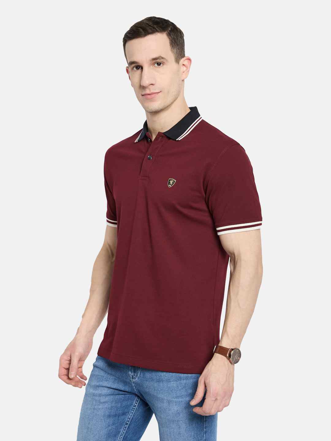 Octave Men Polo Collar T-shirt