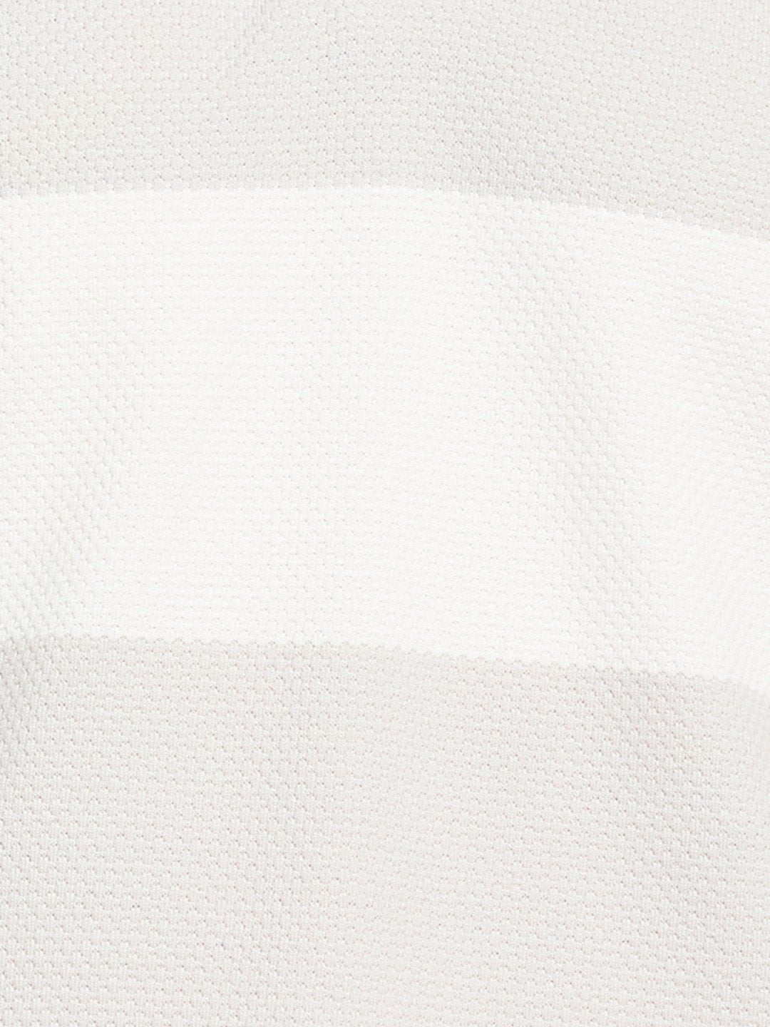 HORIZONTAL STRIPE POLO NECK POPCORN KNIT LYCRA  T-SHIRT