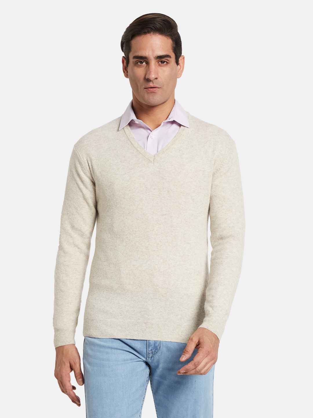 METTLE Men Woollen Pullover
