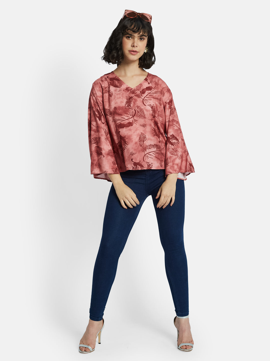 METTLE Floral Print Cotton Top