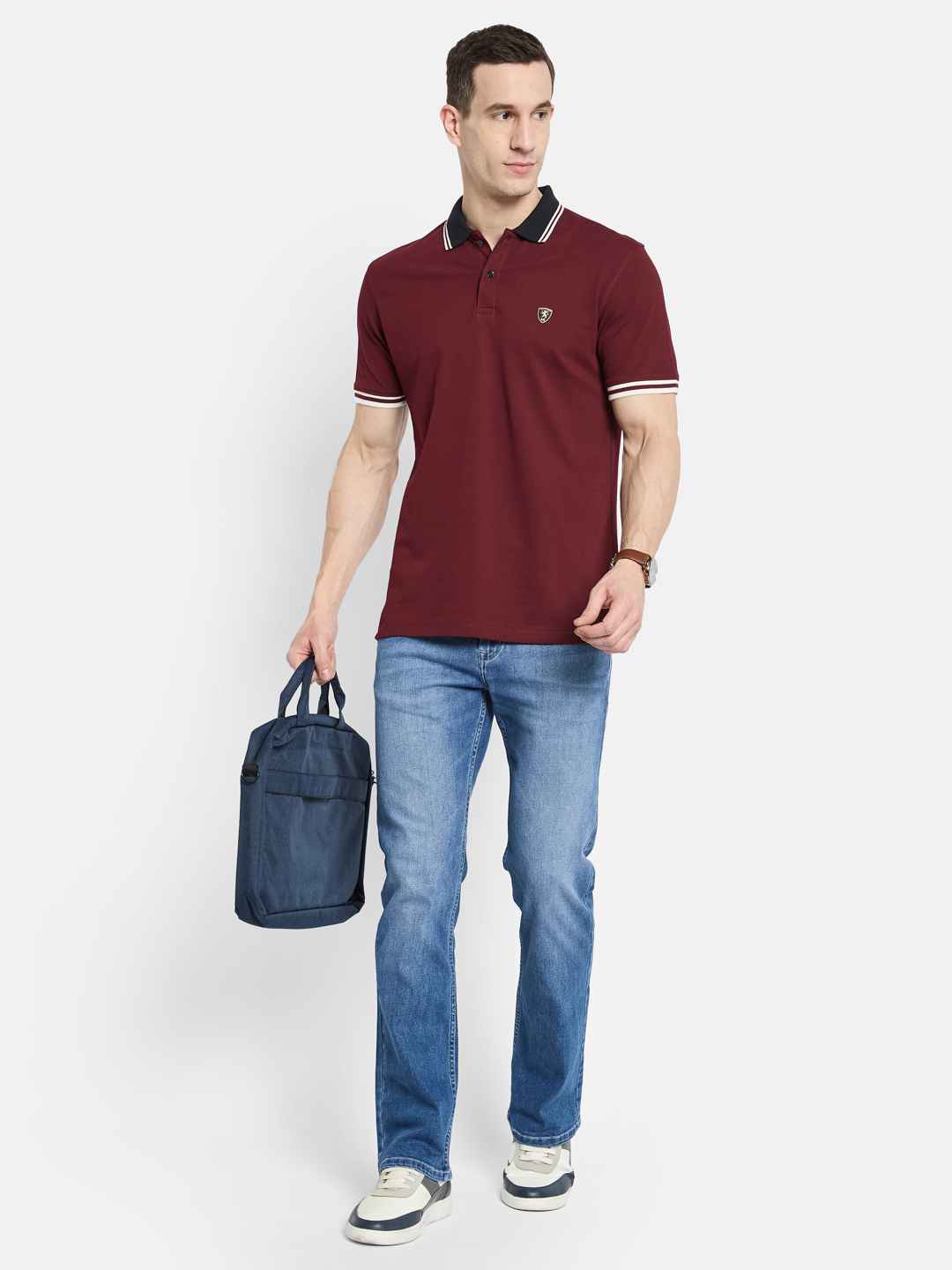 Octave Men Polo Collar T-shirt