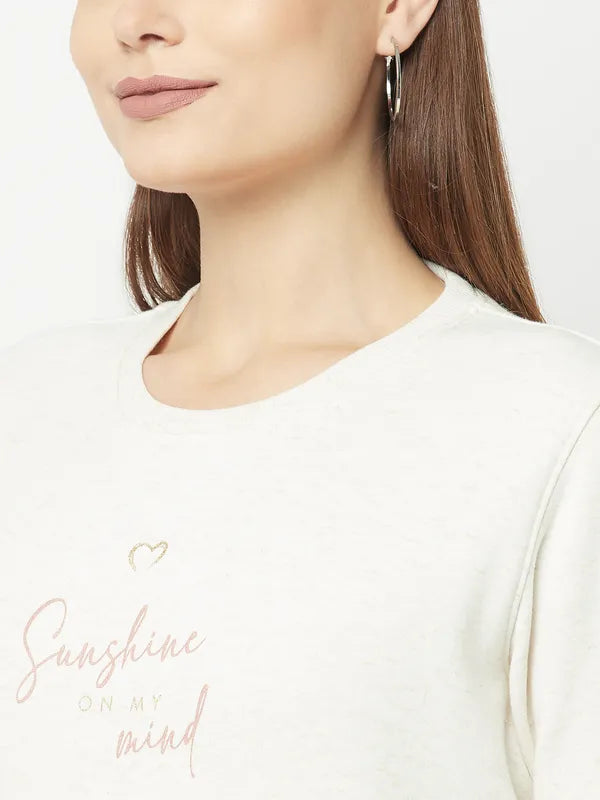 Women Natural Melange Sweatshirts