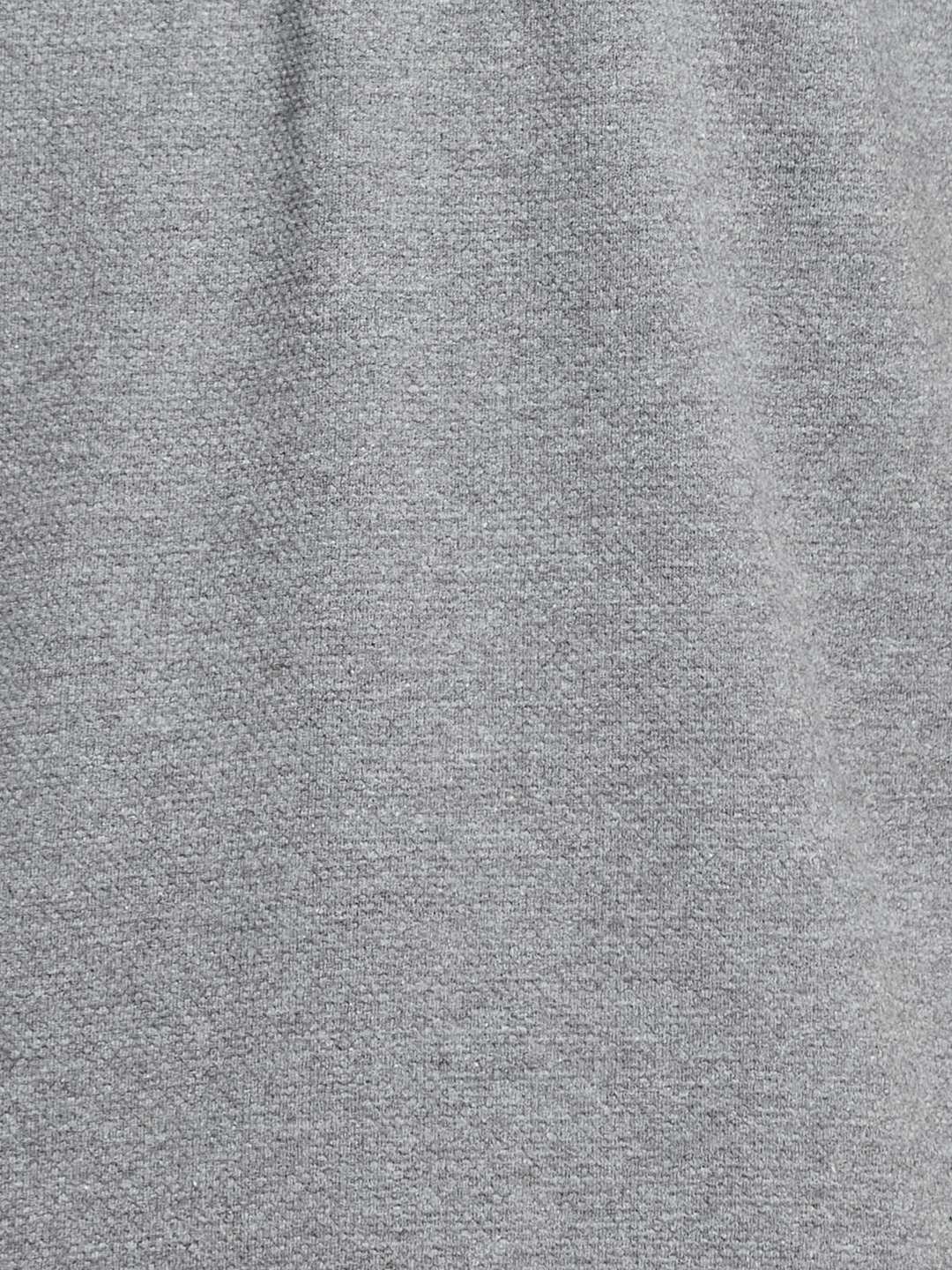 SOLID HALF-ZIP  POLO NECK POPCORN KNIT T-SHIRT