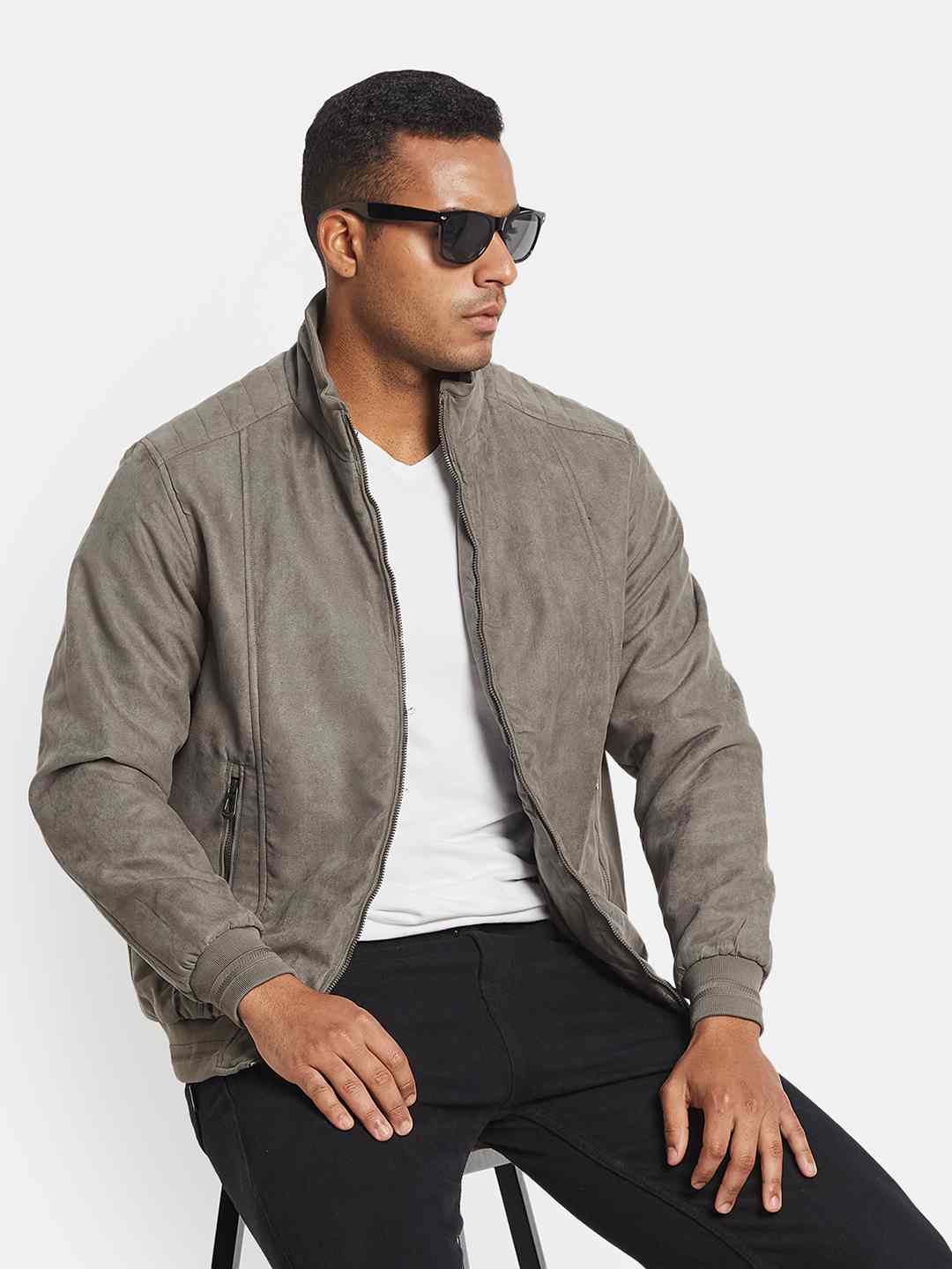 METTLE Men Suede Jacket