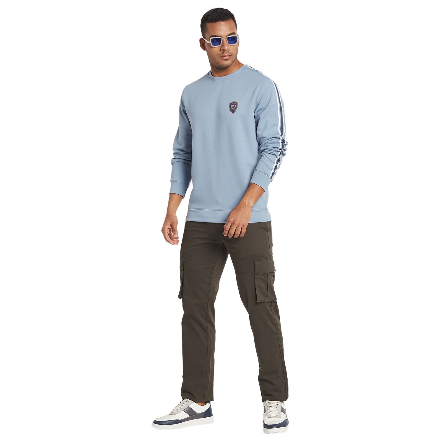Octave Men Printed Round Neck Sweatshirt