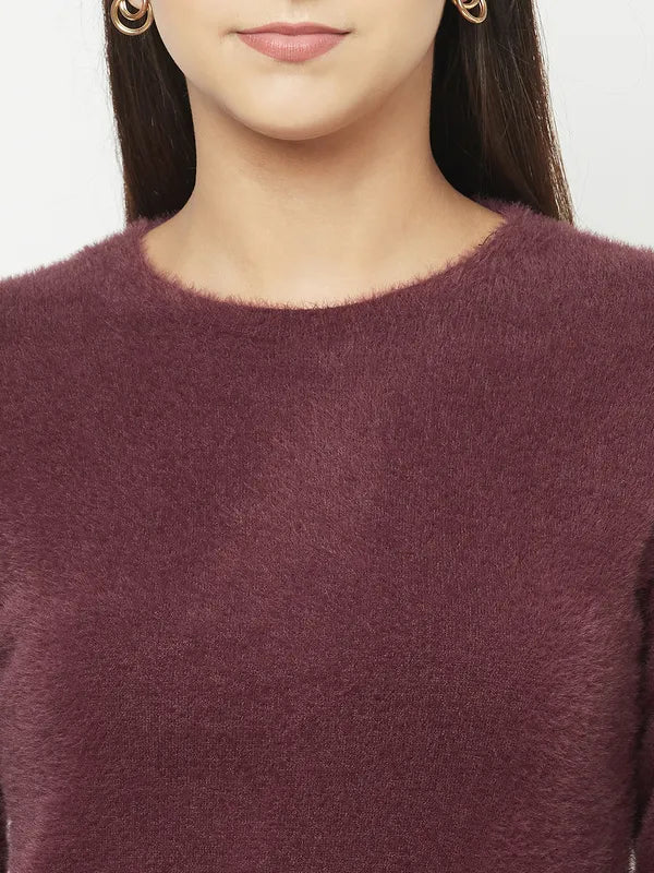 Women Wine Sweaters