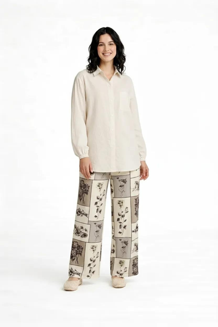Women Regular Fit Floral Track Pants