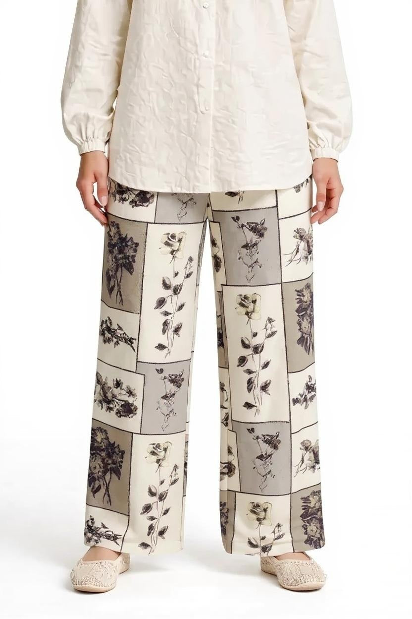 Women Regular Fit Floral Track Pants