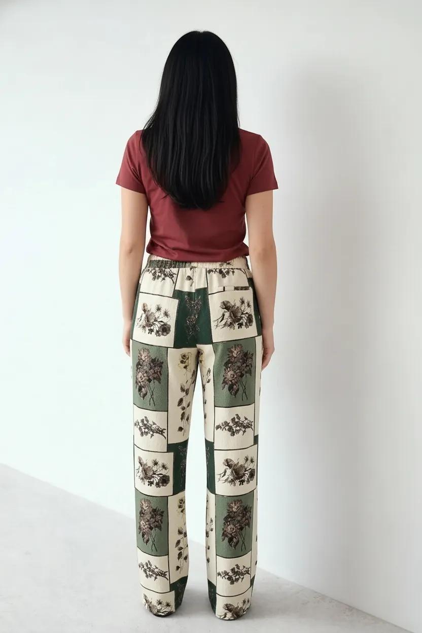 Women Regular Fit Floral Track Pants