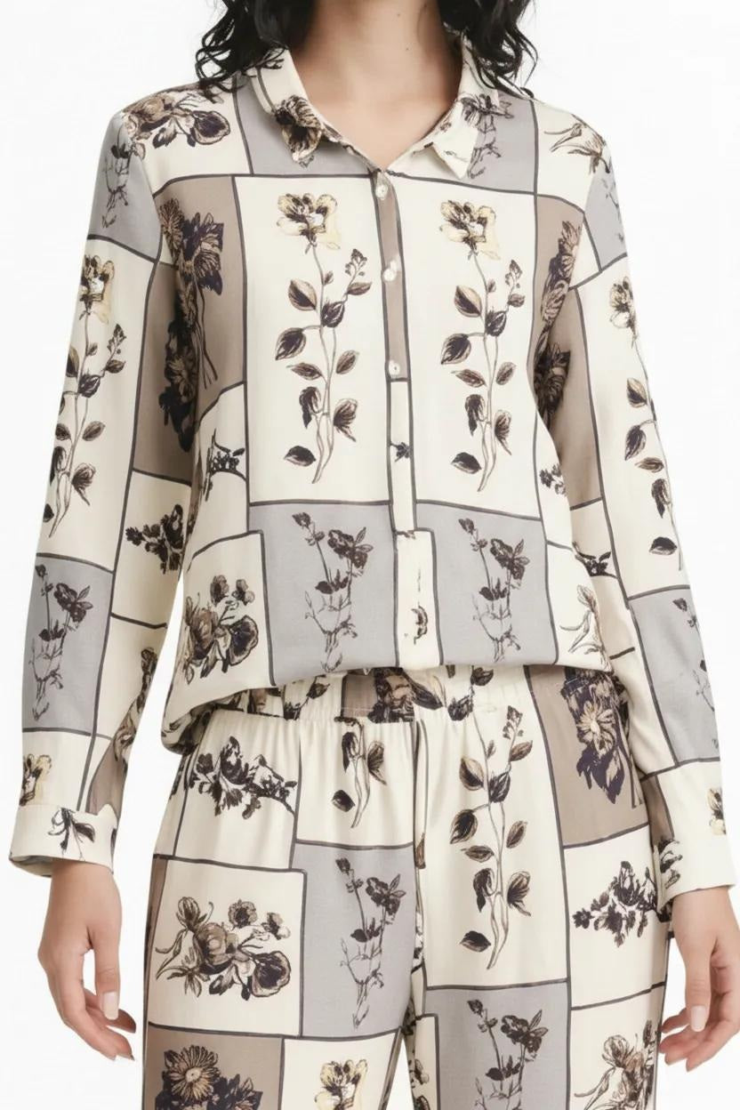 Women Mastic Printed Casual Shirt-
