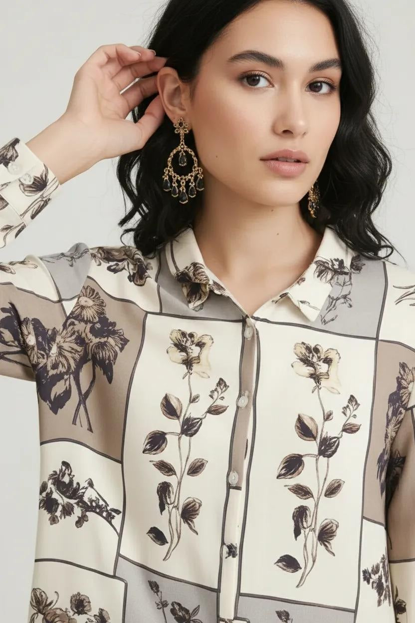 Women Printed Casual Shirt-