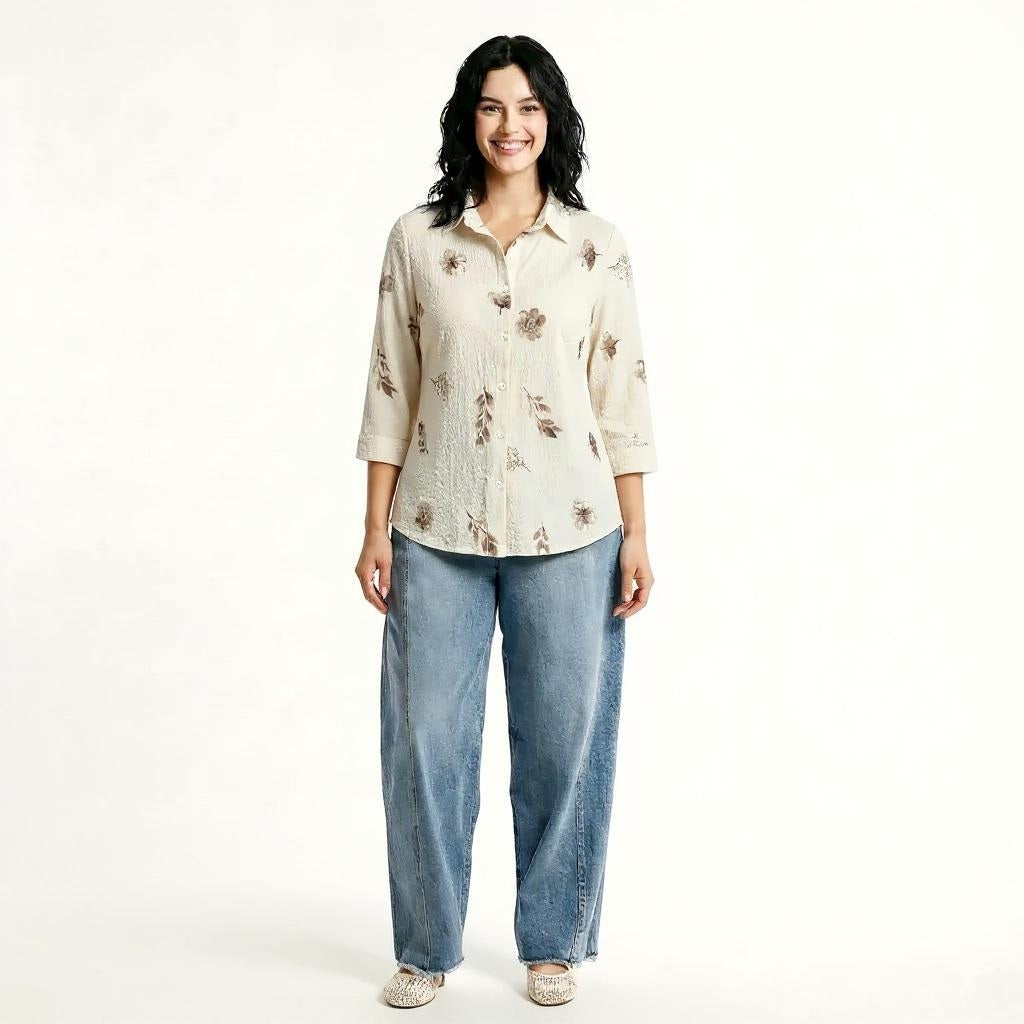 Women Mastic Floral Printed Casual Shirt