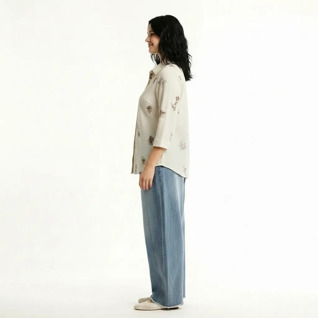 Women Mastic Floral Printed Casual Shirt